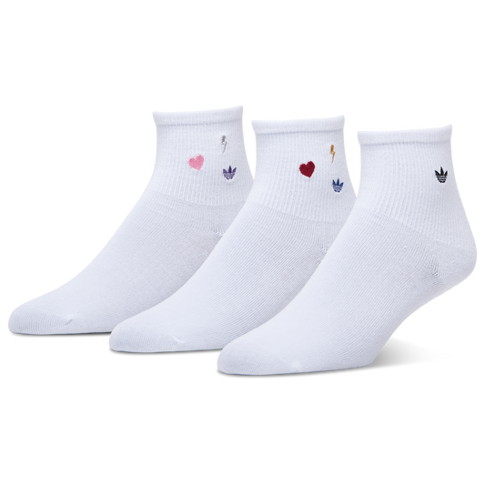 adidas OG I cons 3-Pack High Quarter - Women's - White/Blue