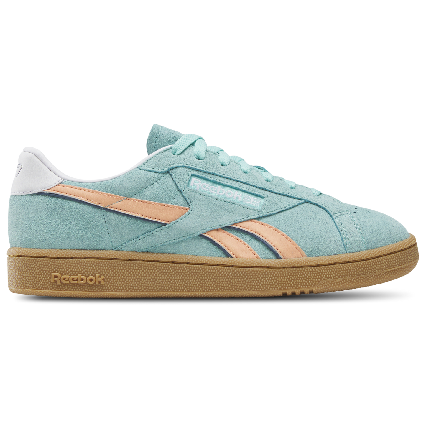 Reebok Club C Grounds Uk - Men's - Ai Aqua/Sunkissed Orange/Gum