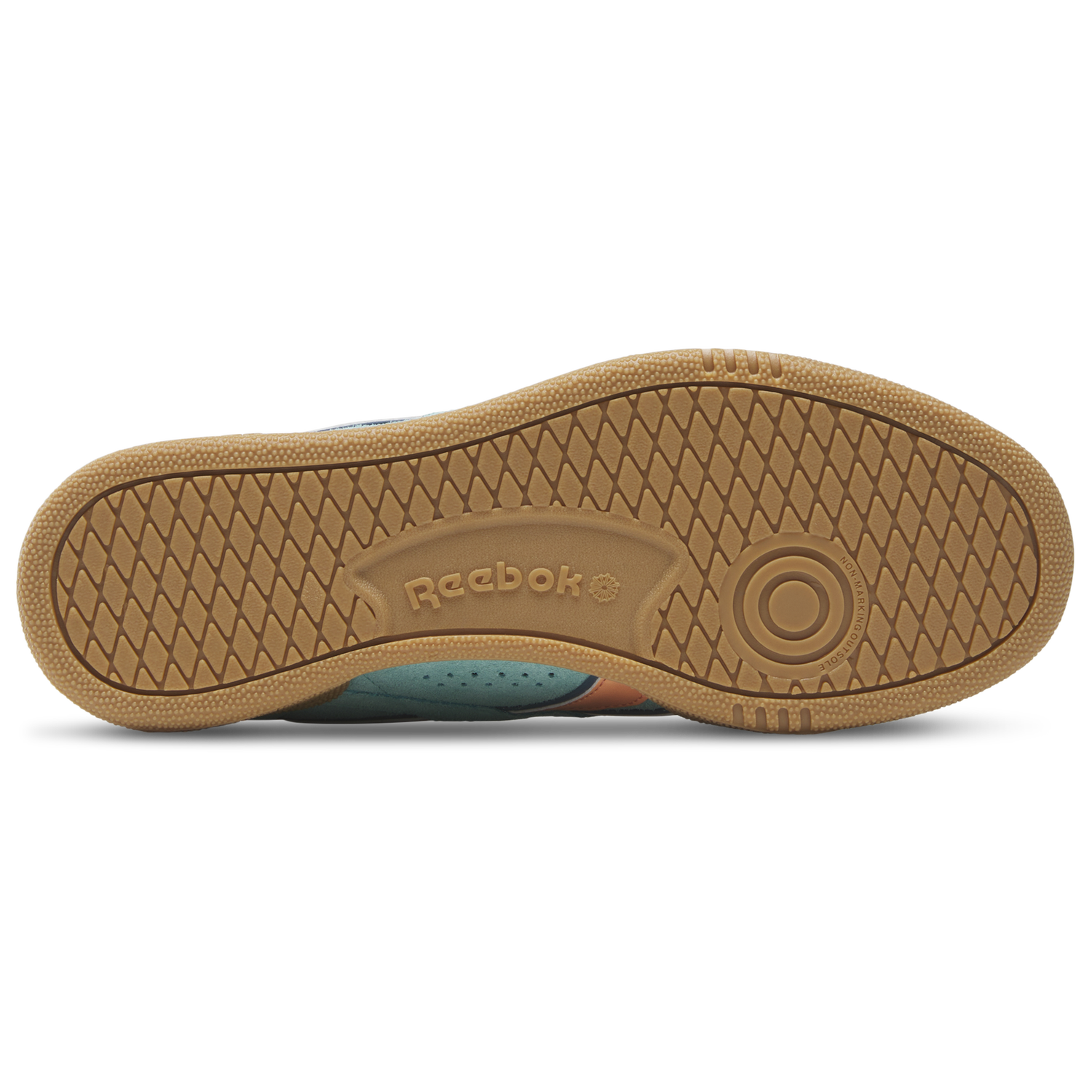 Reebok Club C Grounds Uk - Men's - Ai Aqua/Sunkissed Orange/Gum