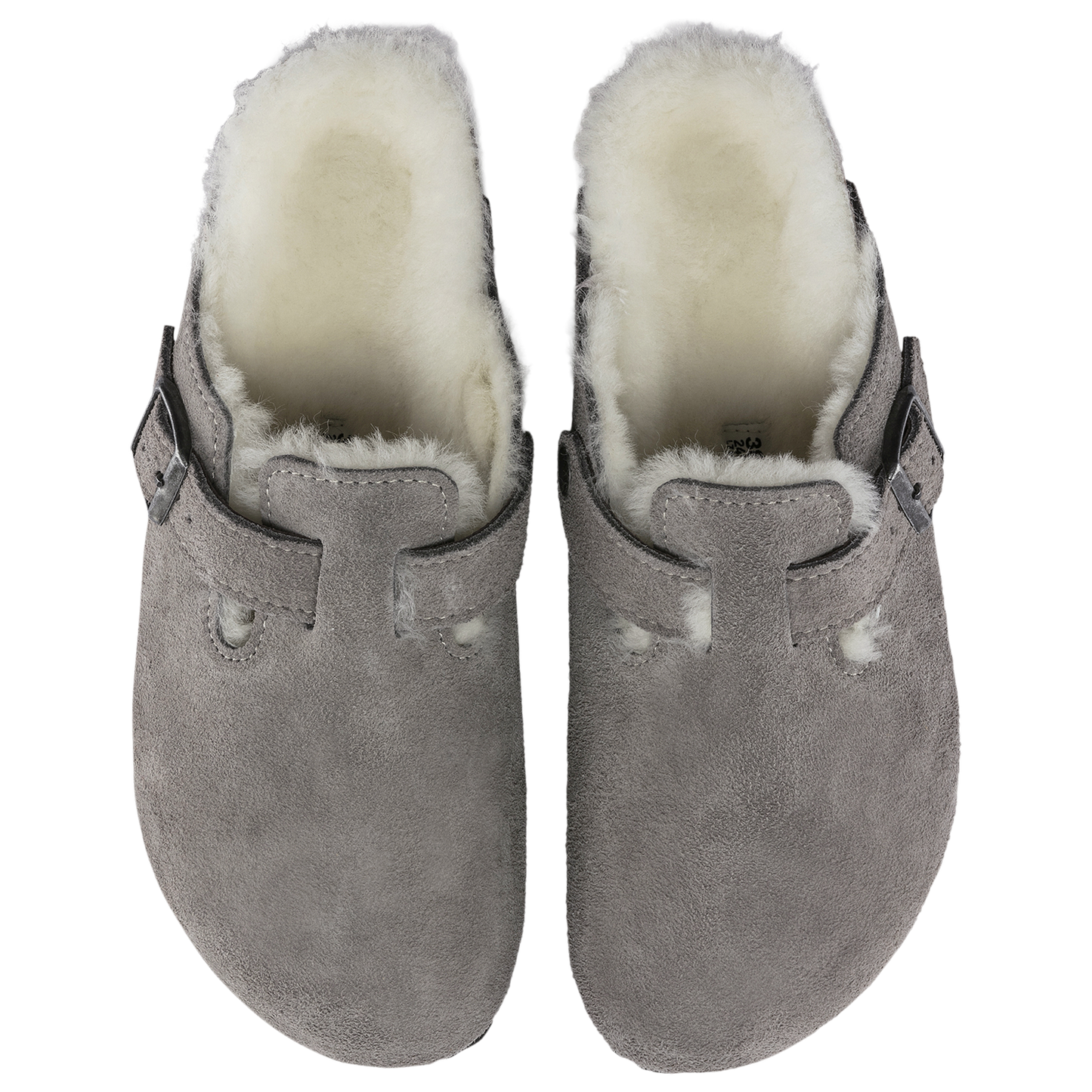 Birkenstock Boston Shearling - Men's - Gray/Gray
