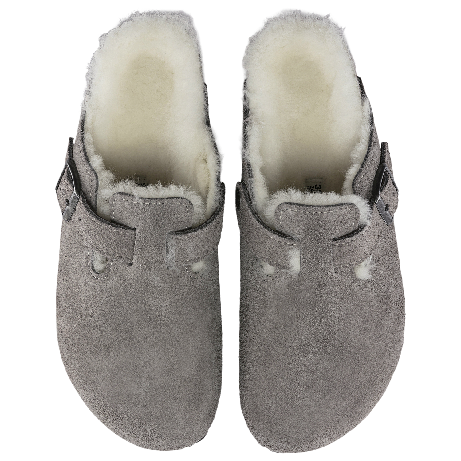 Birkenstock Boston Shearling - Men's - Gray/Gray