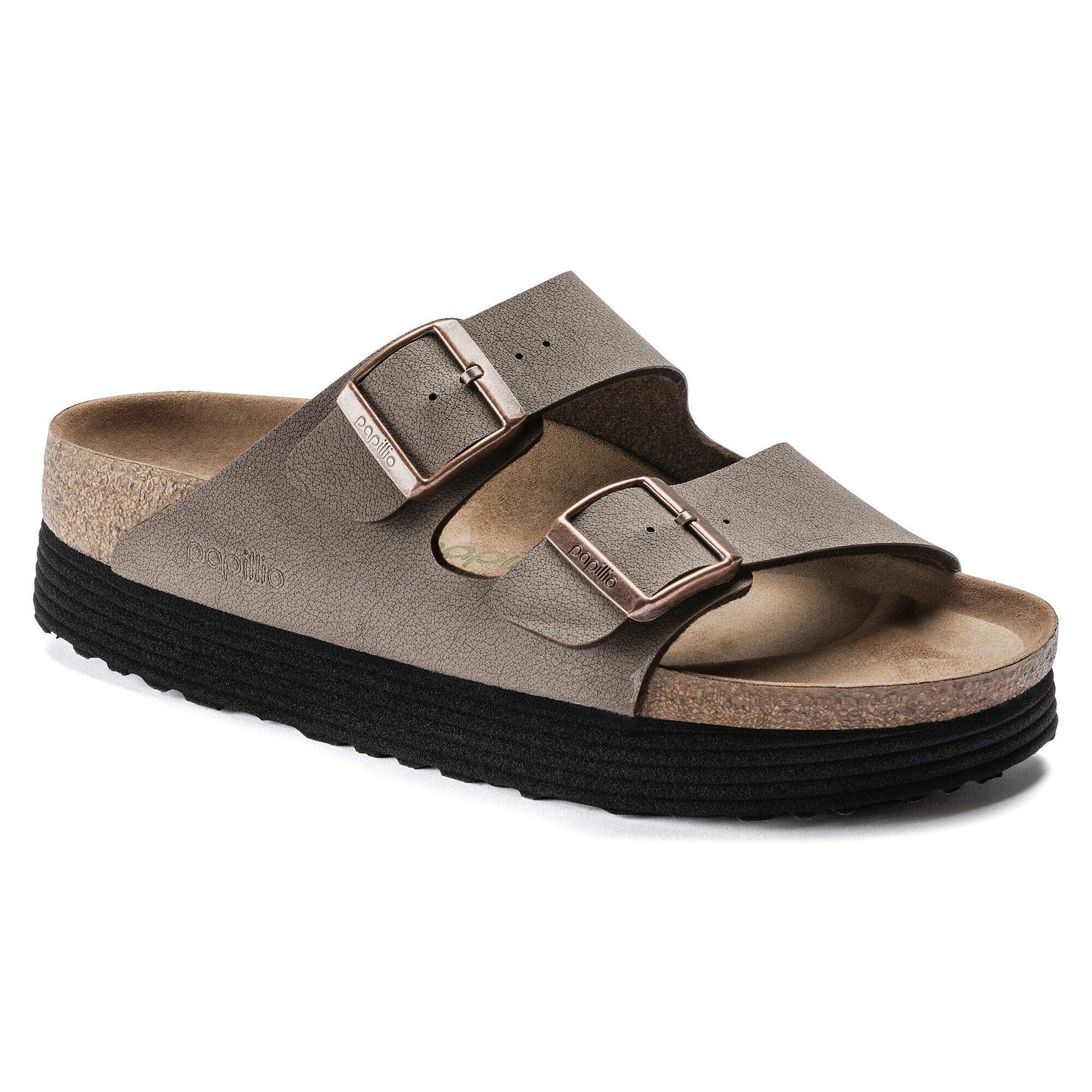 Arizona Platform Vegan Birko-Flor Nubuck - Mocha