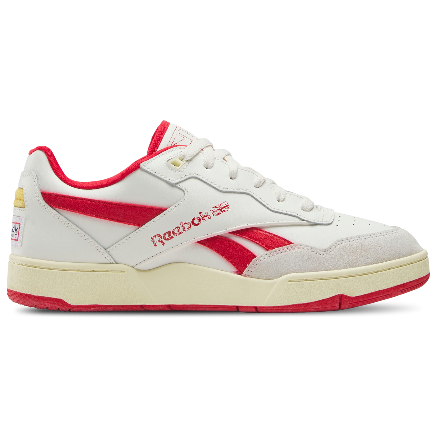 Reebok BB 4000 II - Men's - Chalk/Weathered White/Vector Red