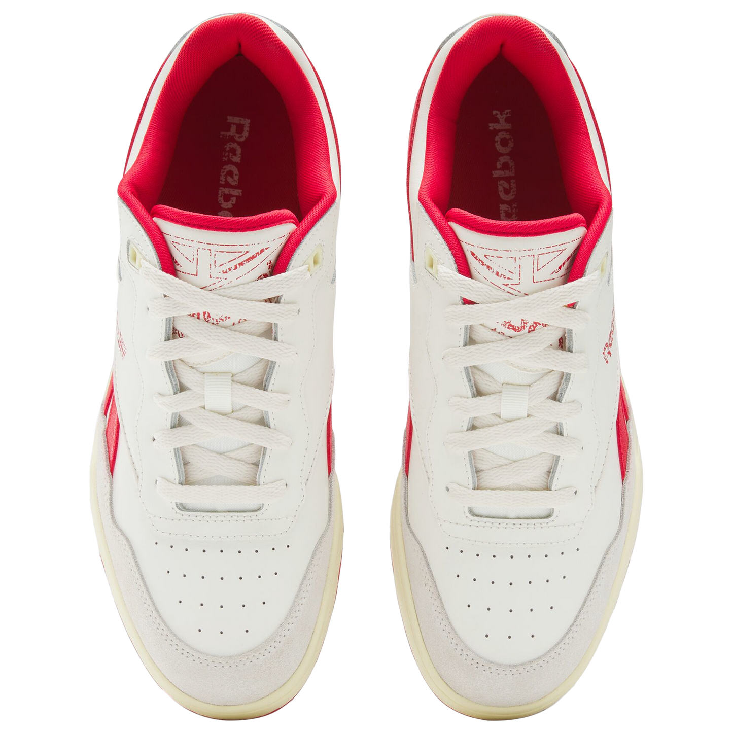 Reebok BB 4000 II - Men's - Chalk/Weathered White/Vector Red