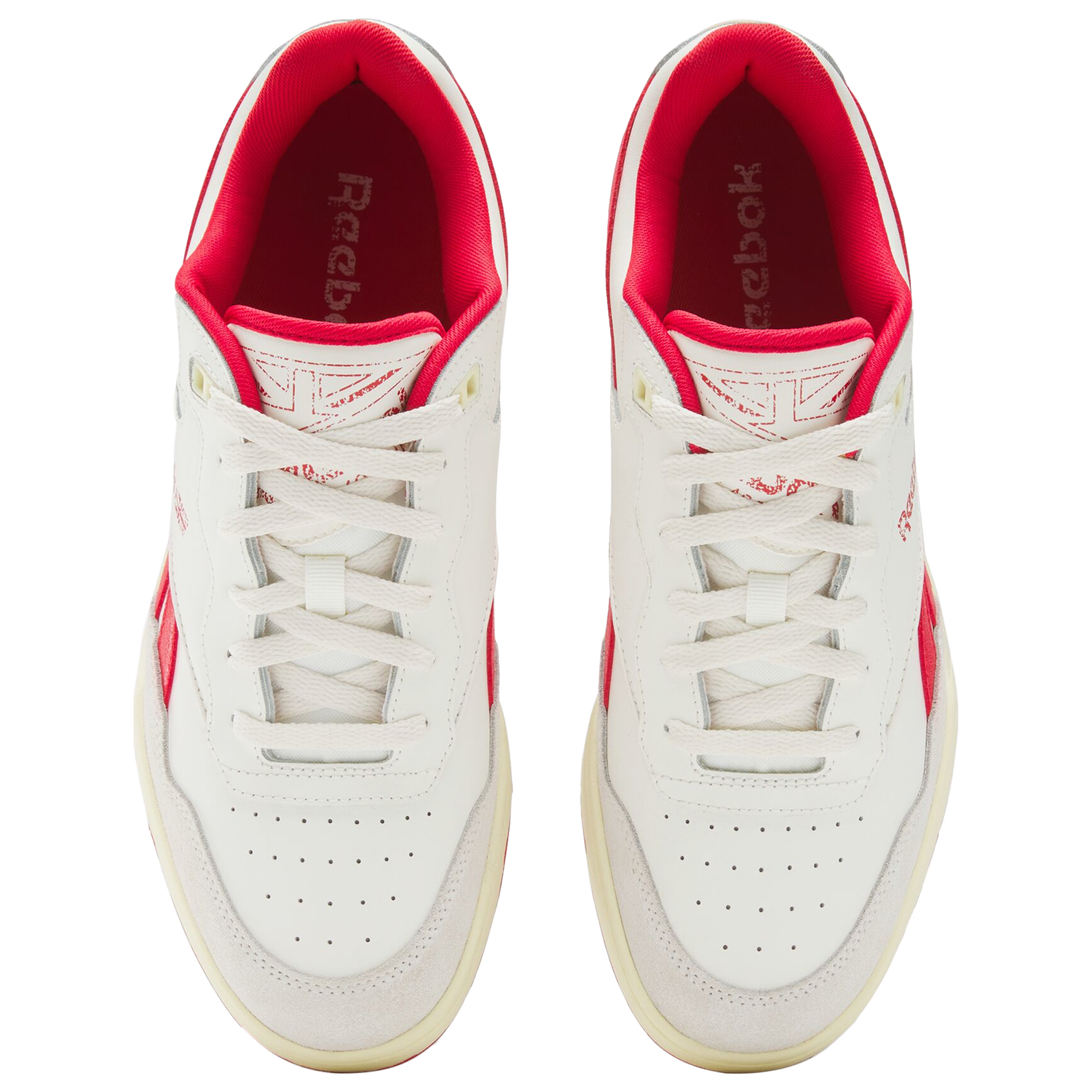 Reebok BB 4000 II - Men's - Chalk/Weathered White/Vector Red