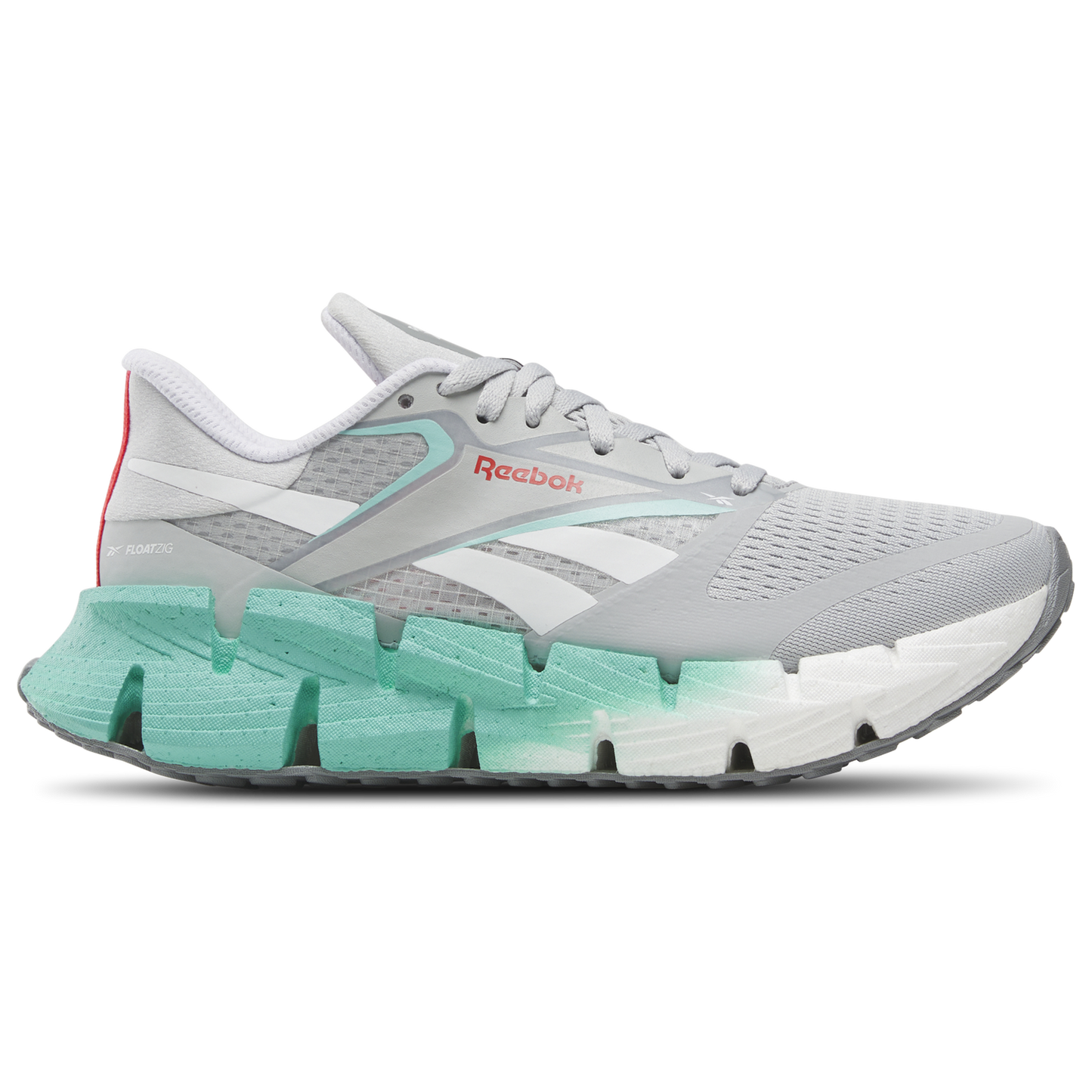 Reebok FloatZig 1 - Women's - Grey/Ai Aqua/White