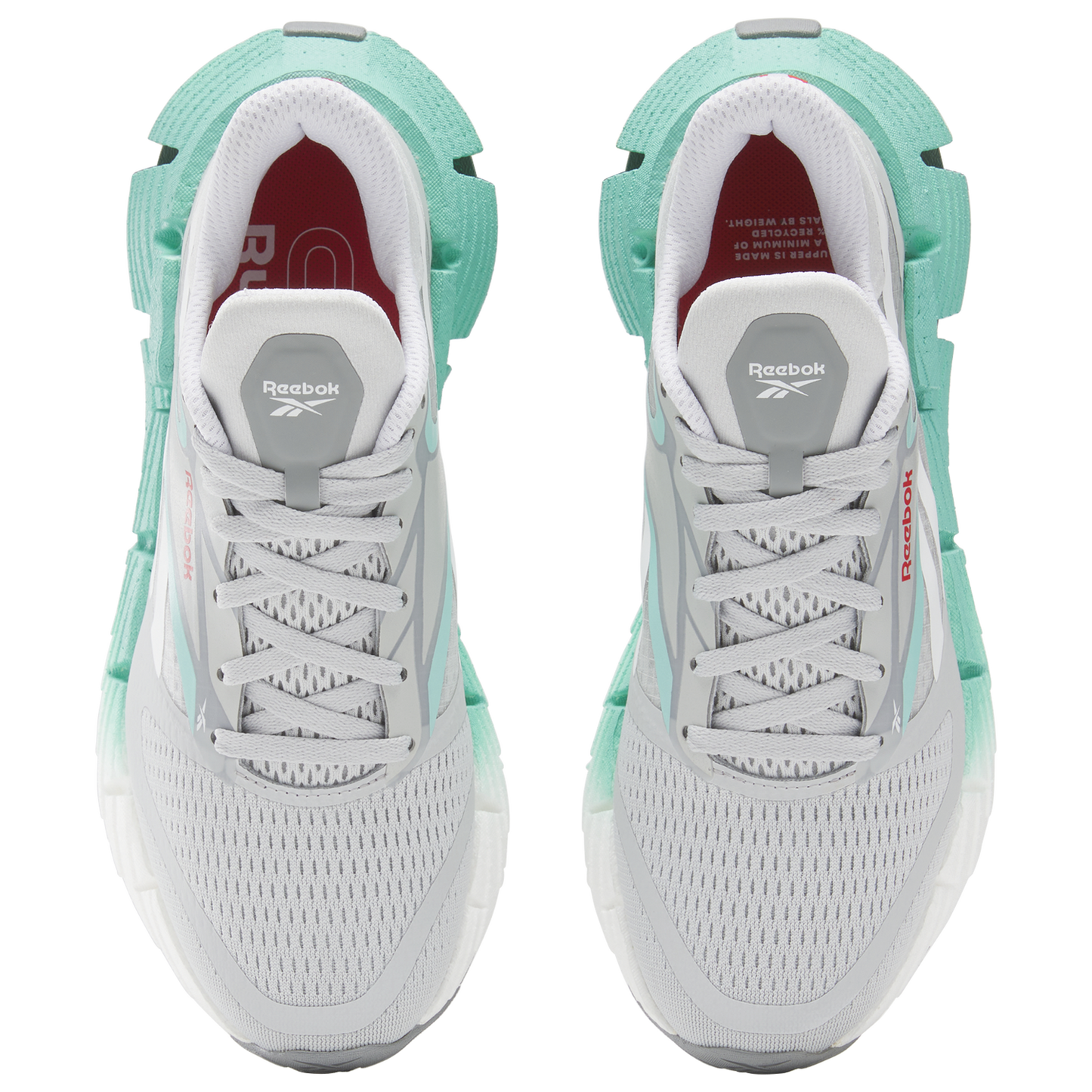 Reebok FloatZig 1 - Women's - Grey/Ai Aqua/White