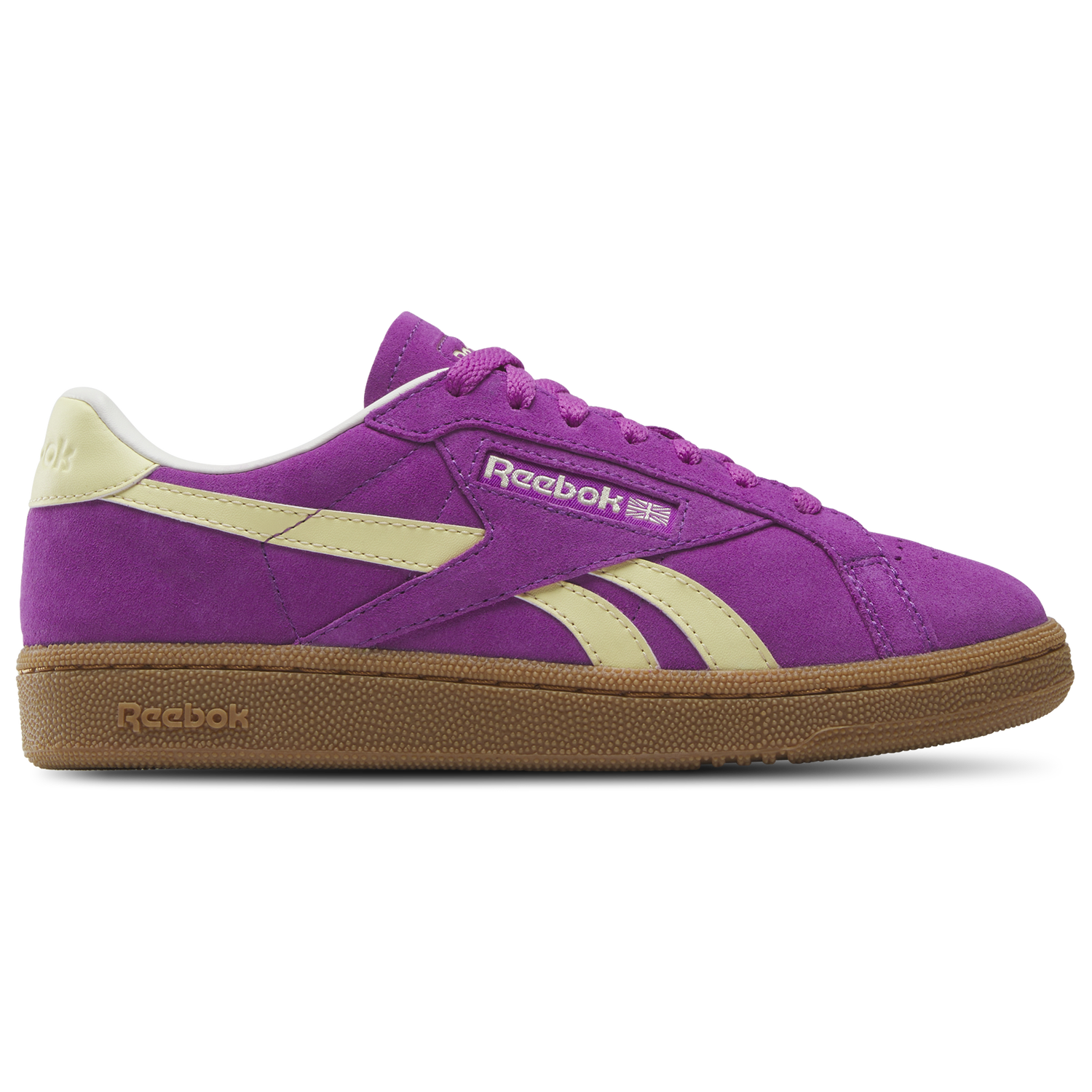 Reebok Club C Grounds UK - Women's - Purple Rave/Chalk/Bleached Yellow