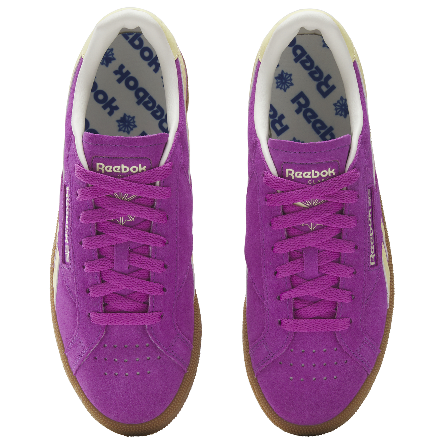 Reebok Club C Grounds UK - Women's - Purple Rave/Chalk/Bleached Yellow