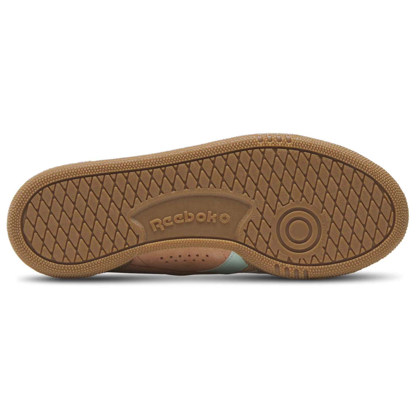Reebok Club C Grounds UK - Women's - Sunkissed Orange/Chalk/Glitch Aqua