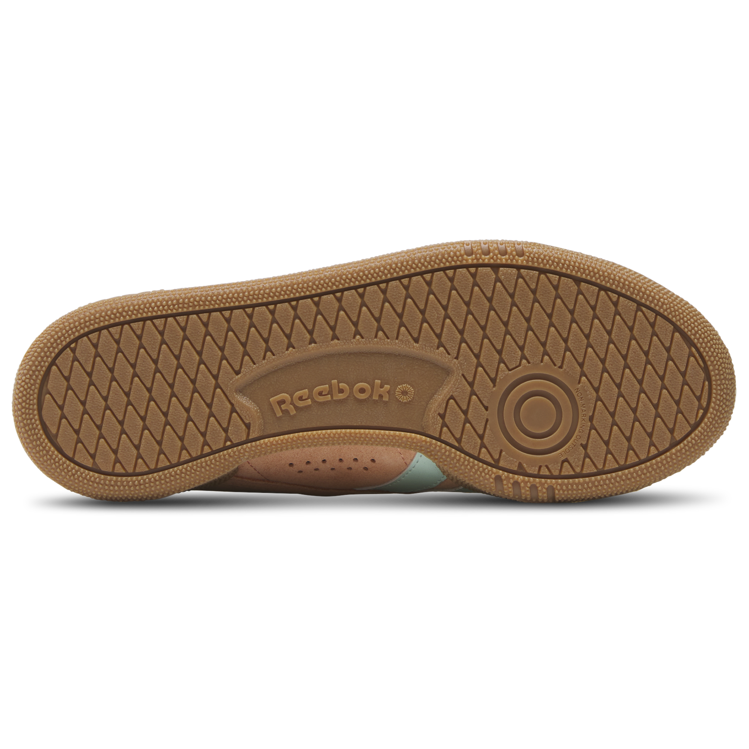 Reebok Club C Grounds UK - Women's - Sunkissed Orange/Chalk/Glitch Aqua