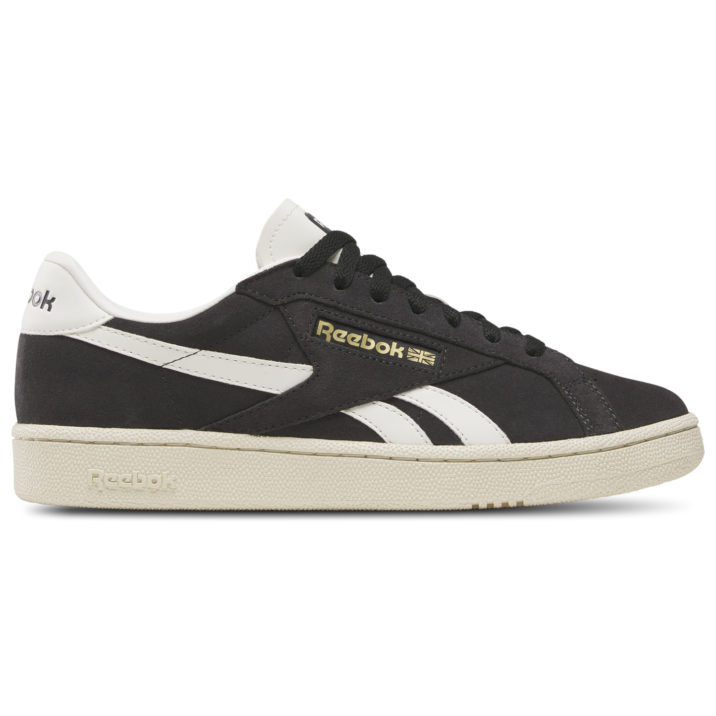 Reebok Club C Grounds Uk - Men's - Paper White/Washed Black/Chalk
