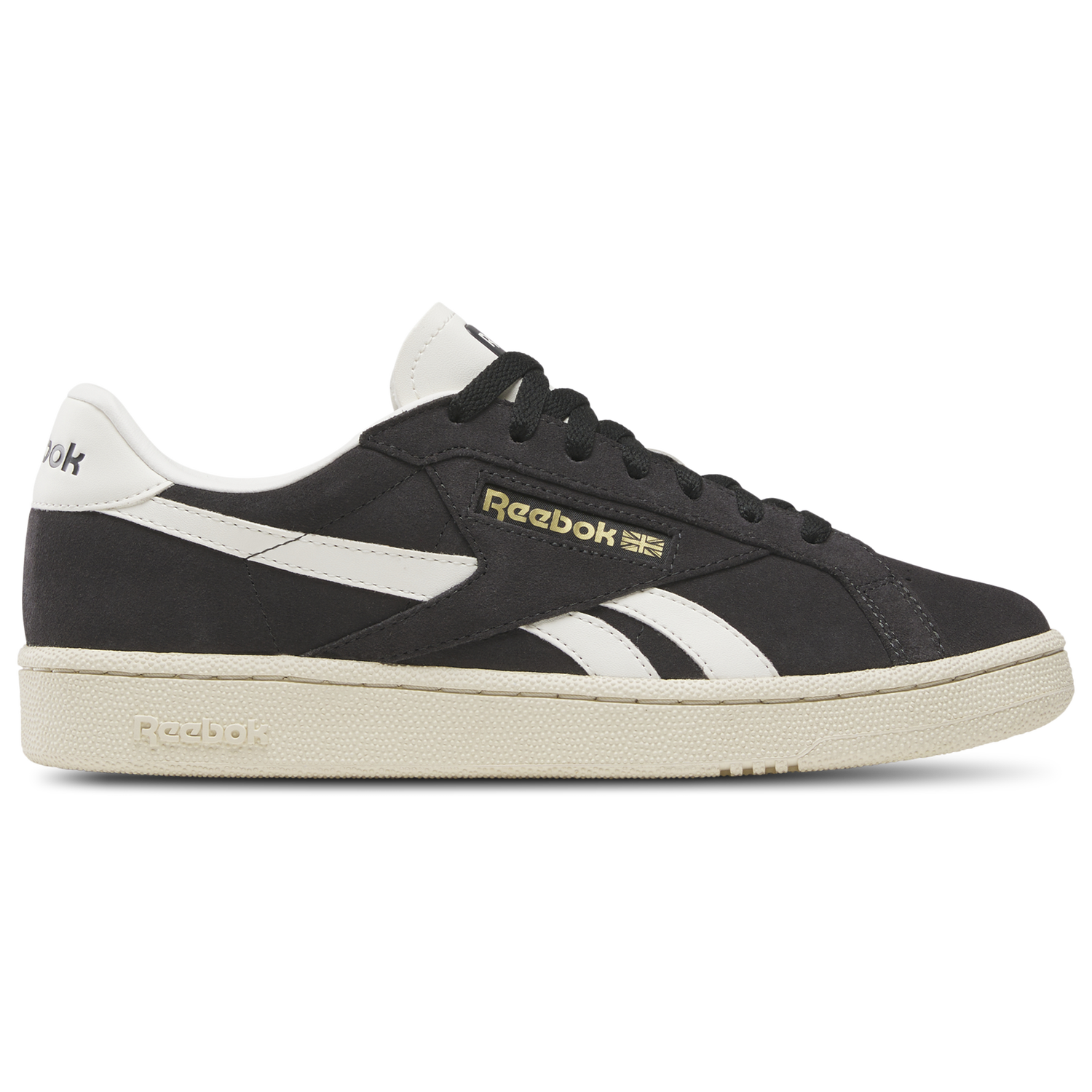 Reebok Club C Grounds Uk - Men's - Paper White/Washed Black/Chalk
