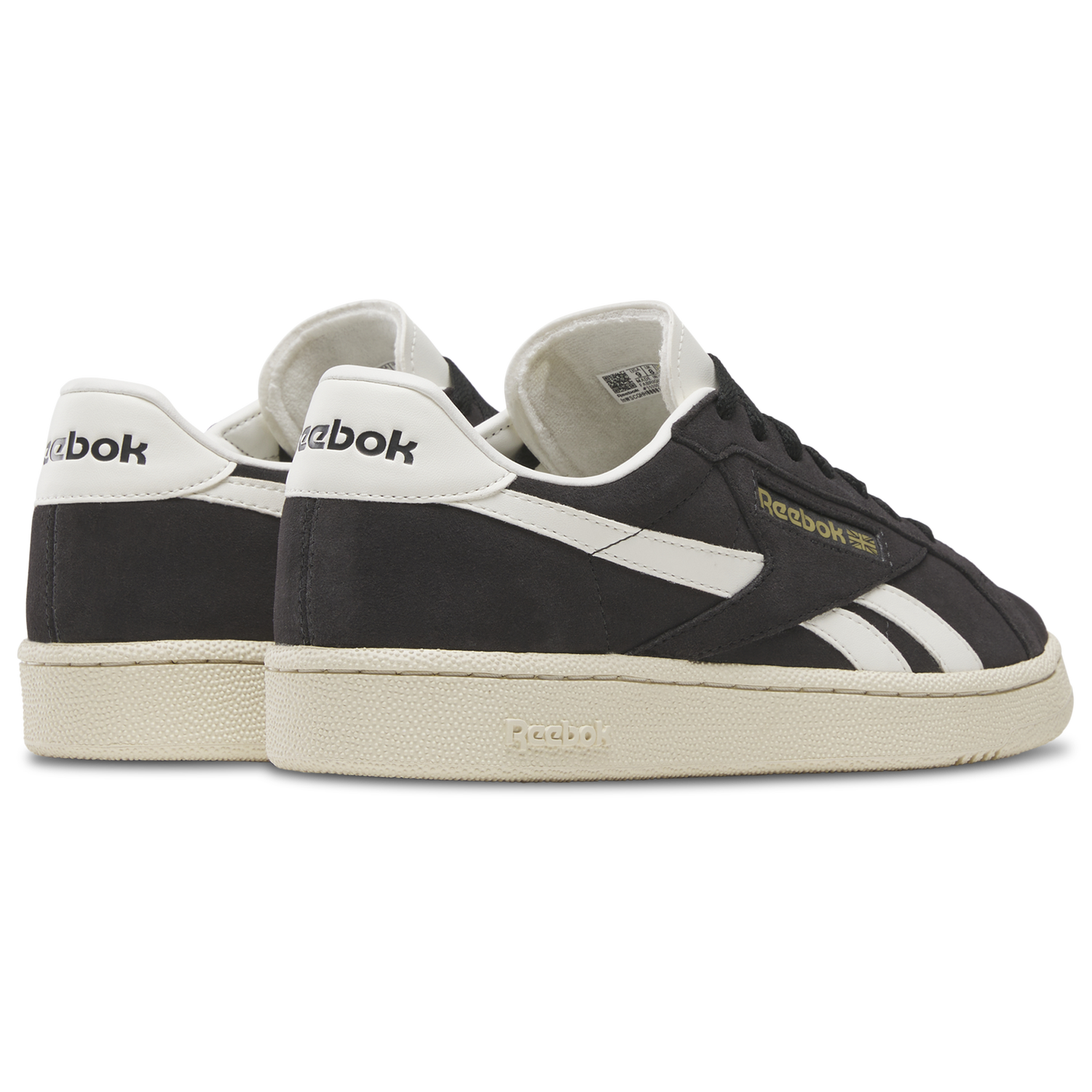 Reebok Club C Grounds Uk - Men's - Paper White/Washed Black/Chalk