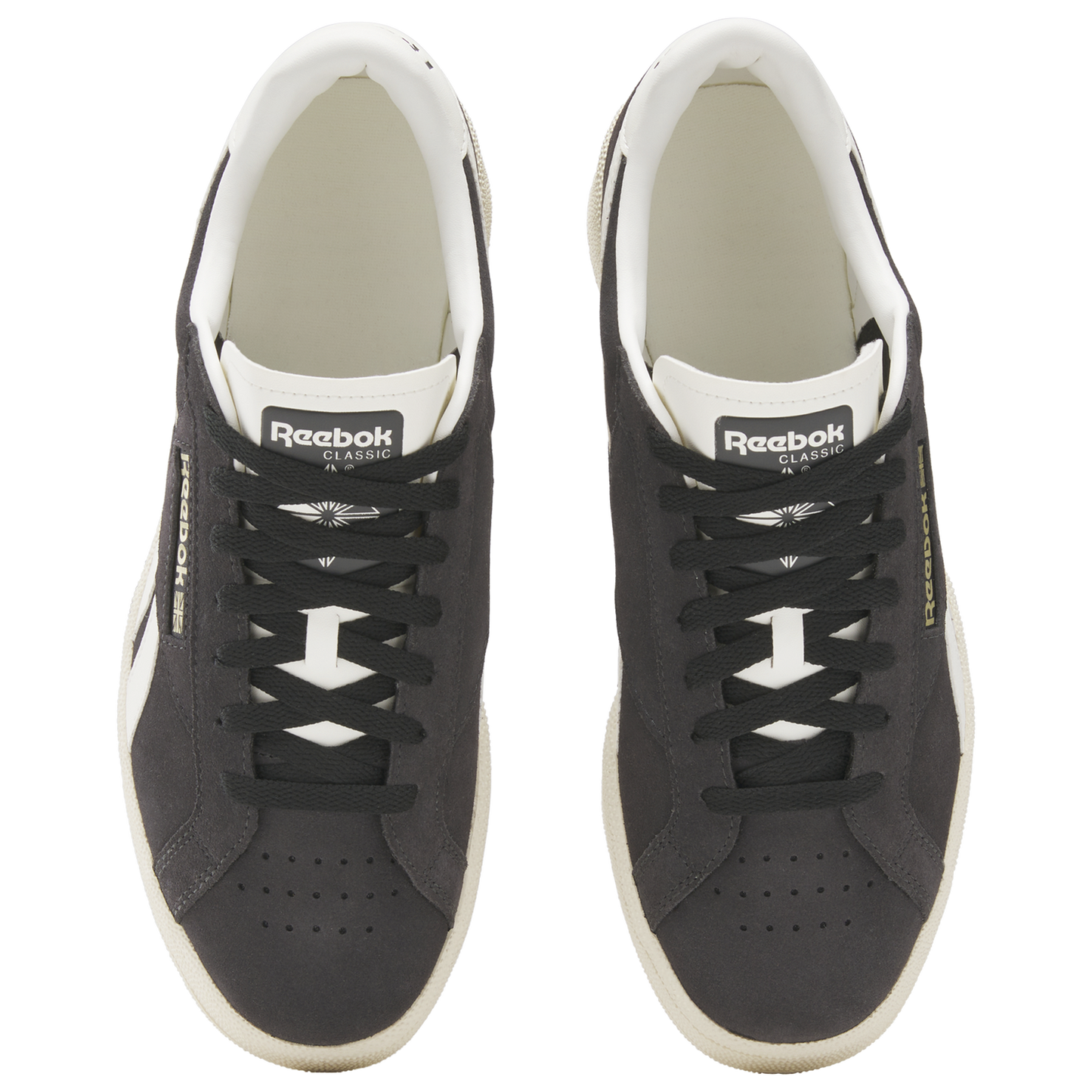 Reebok Club C Grounds Uk - Men's - Paper White/Washed Black/Chalk