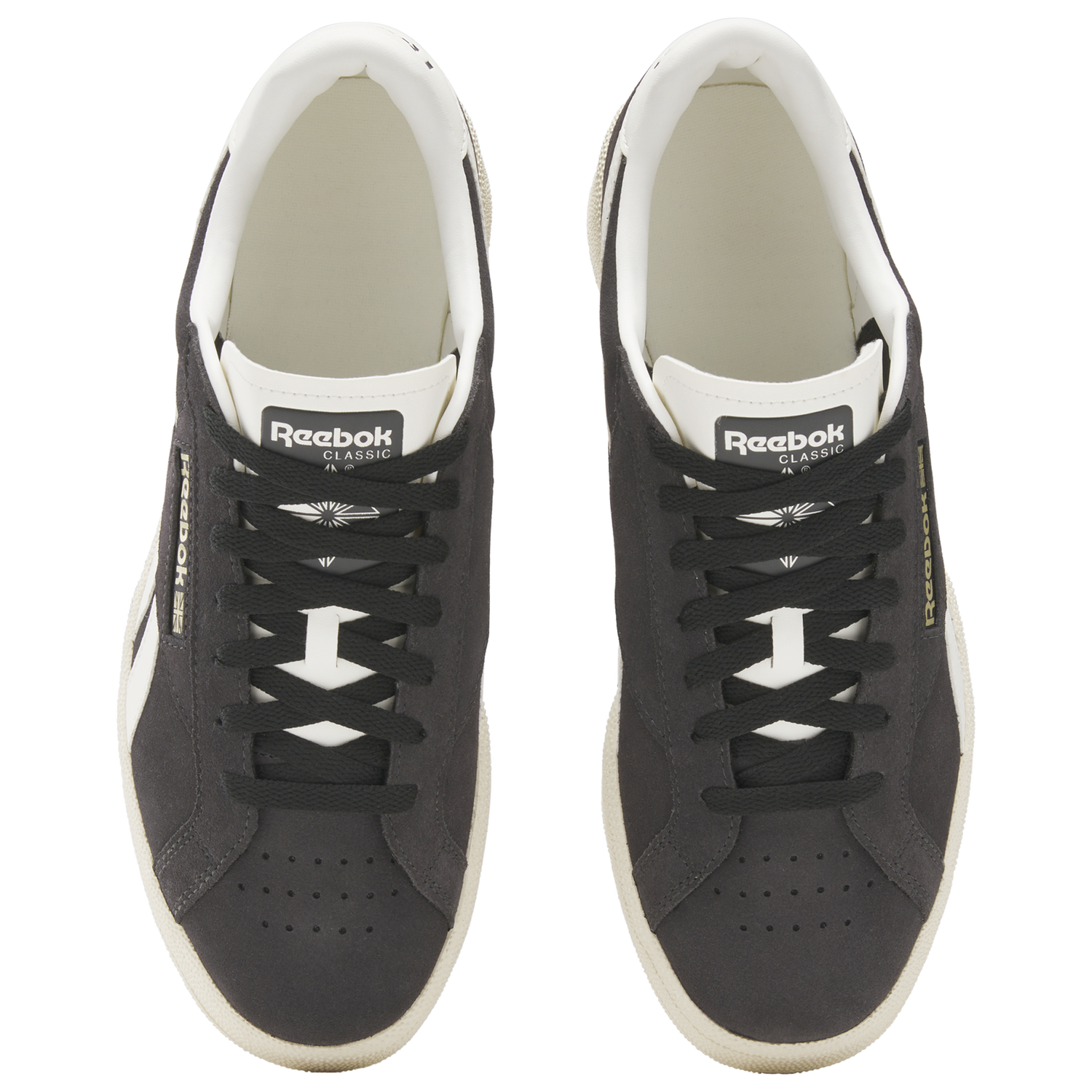 Reebok Club C Grounds Uk - Men's - Paper White/Washed Black/Chalk