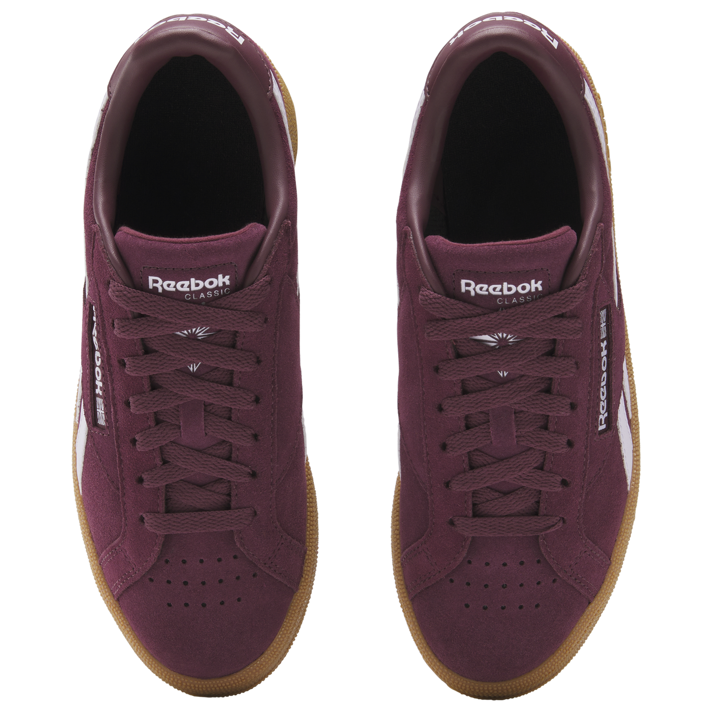 Reebok Club C Grounds UK - Women's - Black Cherry/Black Cherry/Digital Gleam