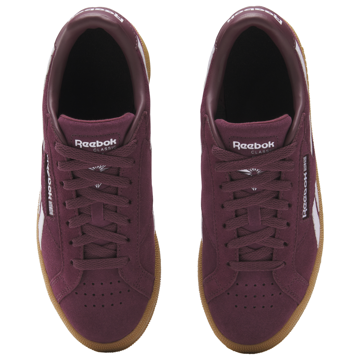 Reebok Club C Grounds UK - Women's - Black Cherry/Black Cherry/Digital Gleam
