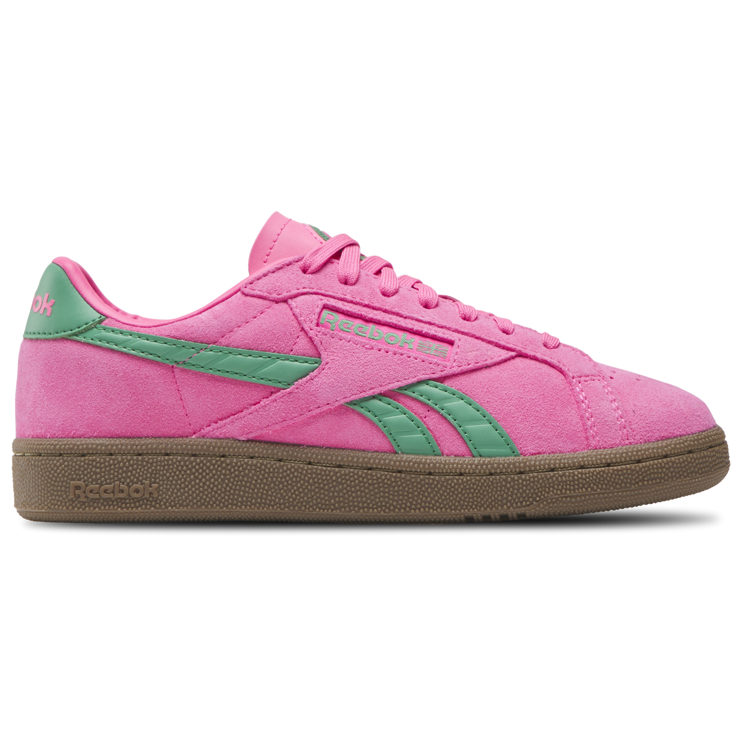Reebok Club C Grounds UK - Women's - Atomic Pink/Upgrade Green/Gum