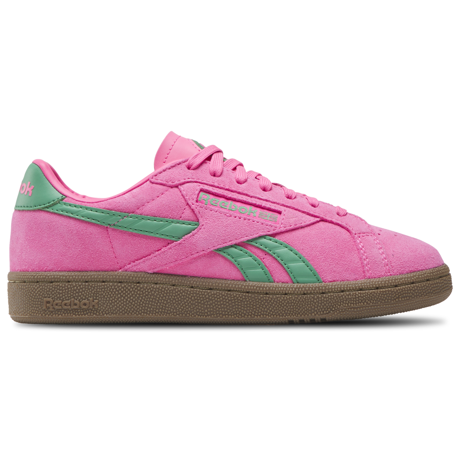 Reebok Club C Grounds UK - Women's - Atomic Pink/Upgrade Green/Gum