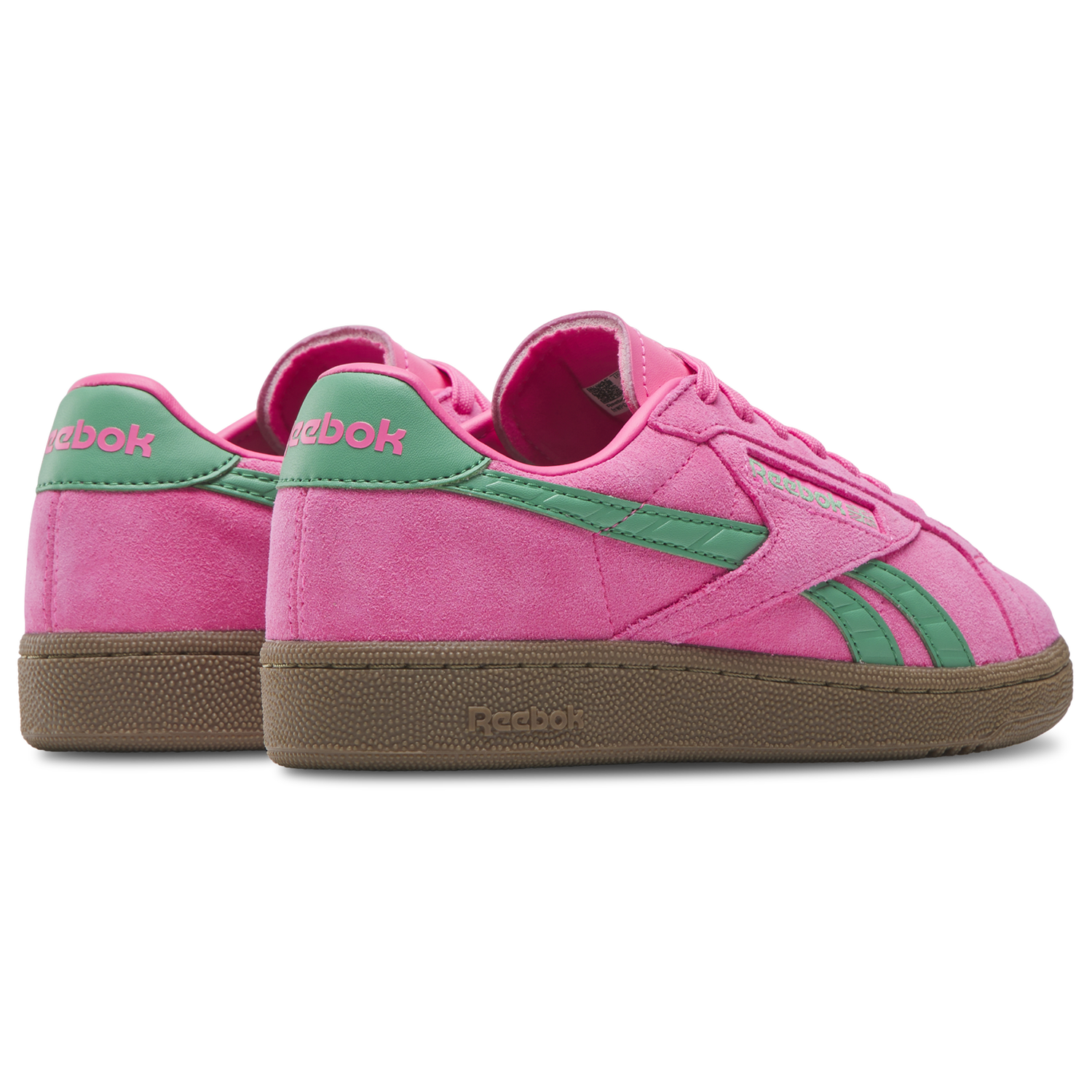 Reebok Club C Grounds UK - Women's - Atomic Pink/Upgrade Green/Gum