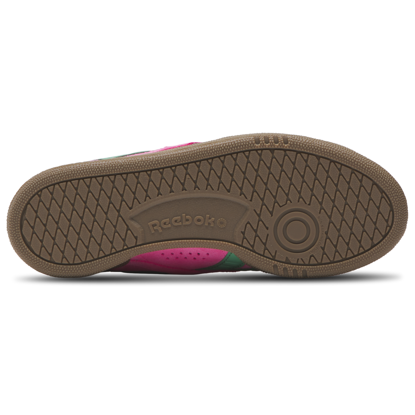 Reebok Club C Grounds UK - Women's - Atomic Pink/Upgrade Green/Gum