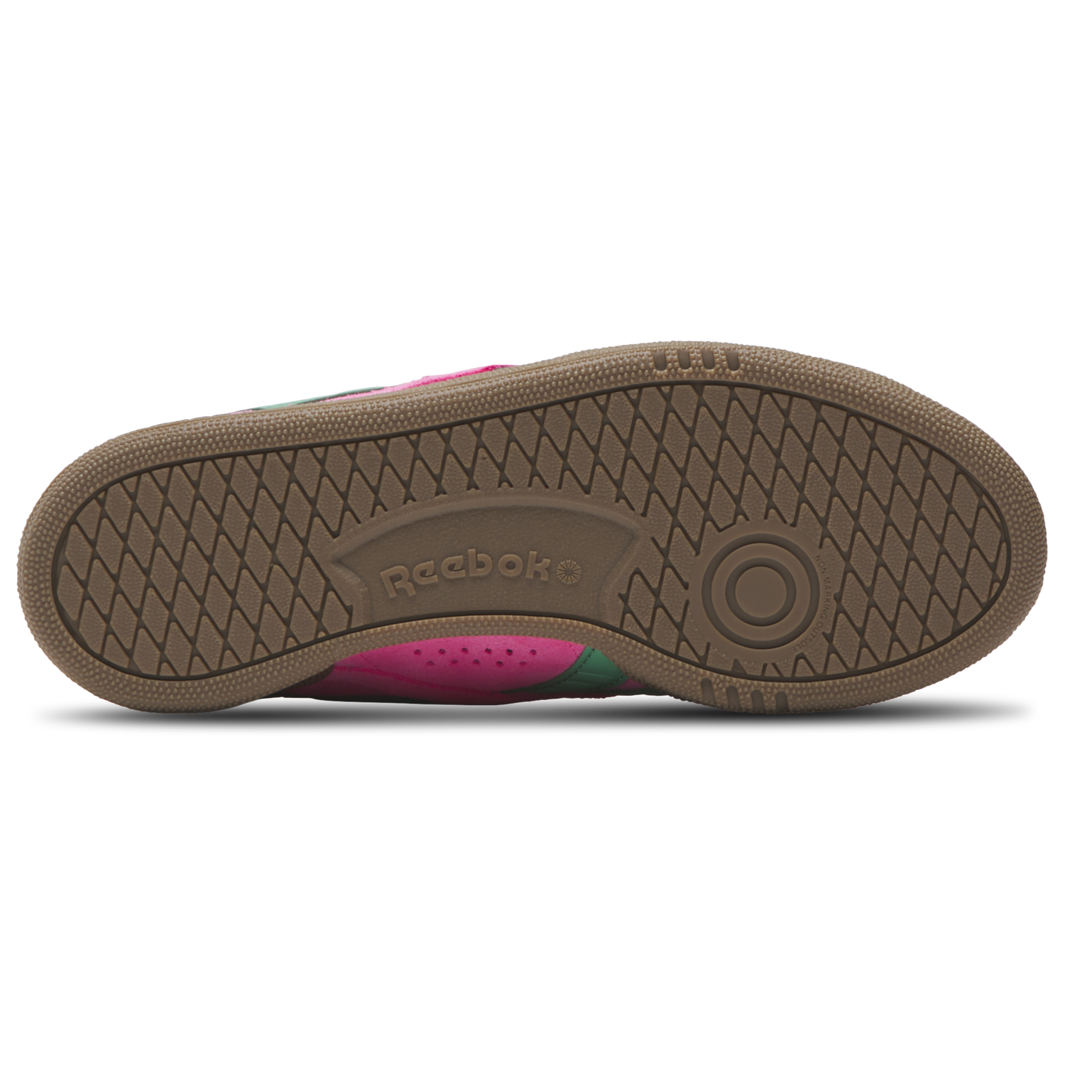 Reebok Club C Grounds UK - Women's - Atomic Pink/Upgrade Green/Gum