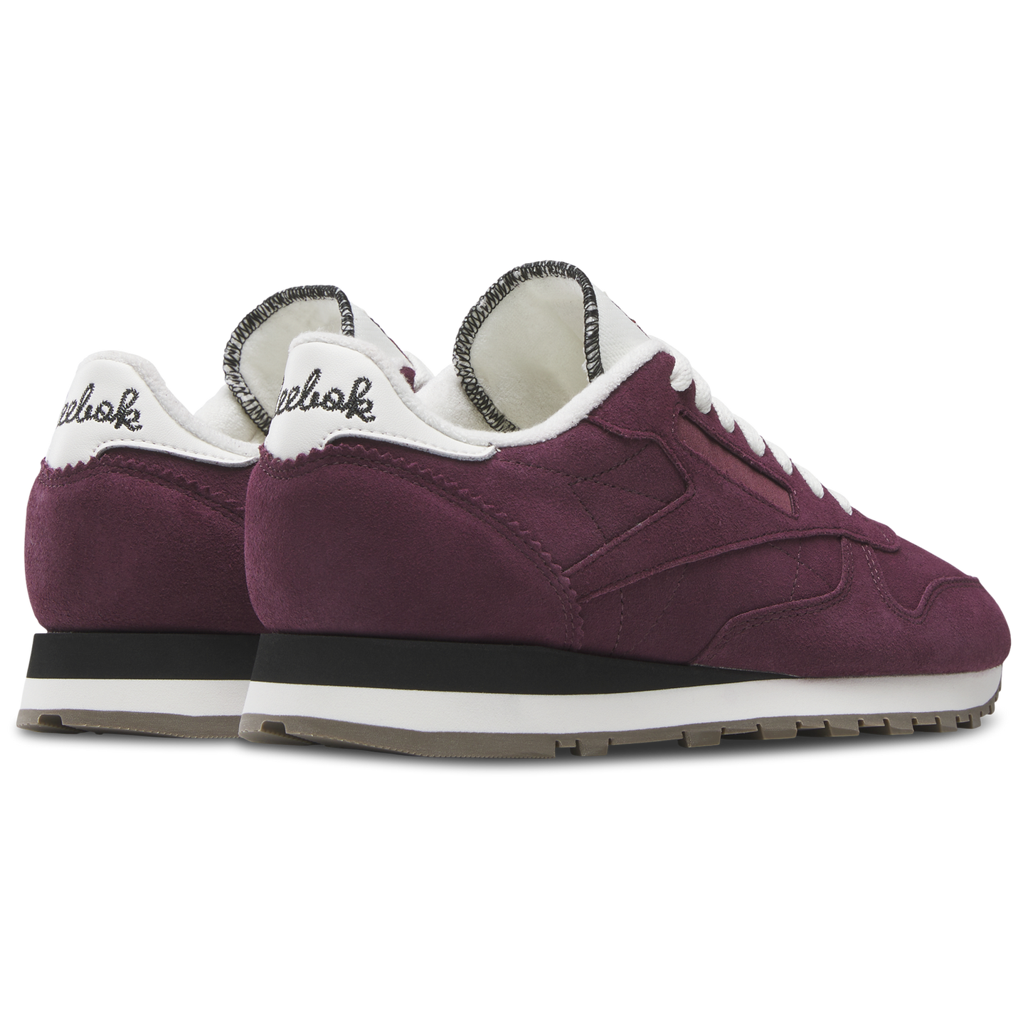 Reebok Classic Leather - Men's - Black/Black Cherry/Chalk