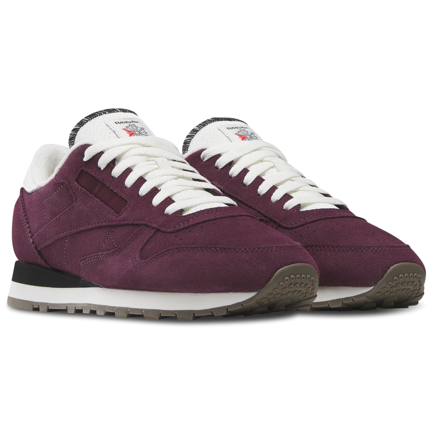 Reebok Classic Leather - Men's - Black/Black Cherry/Chalk