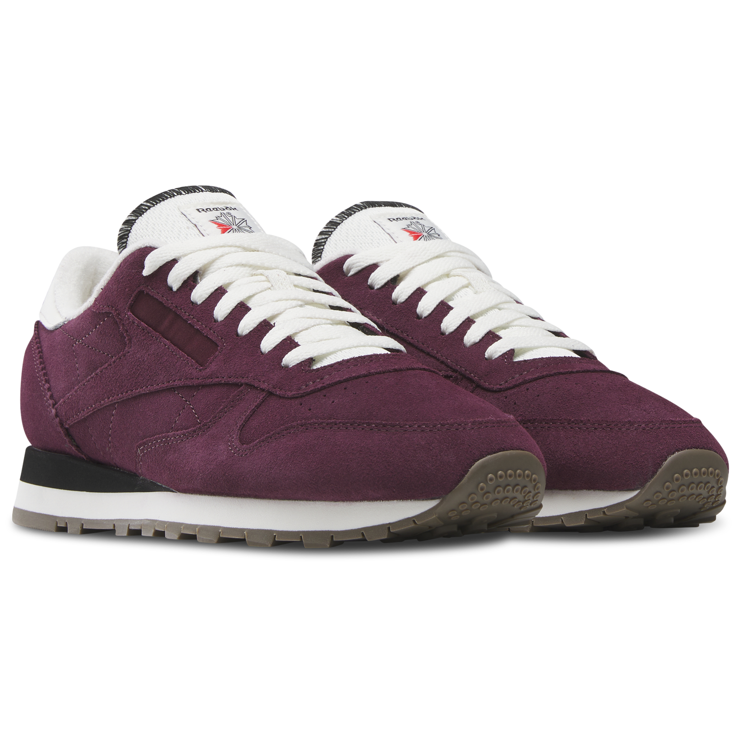 Reebok Classic Leather - Men's - Black/Black Cherry/Chalk