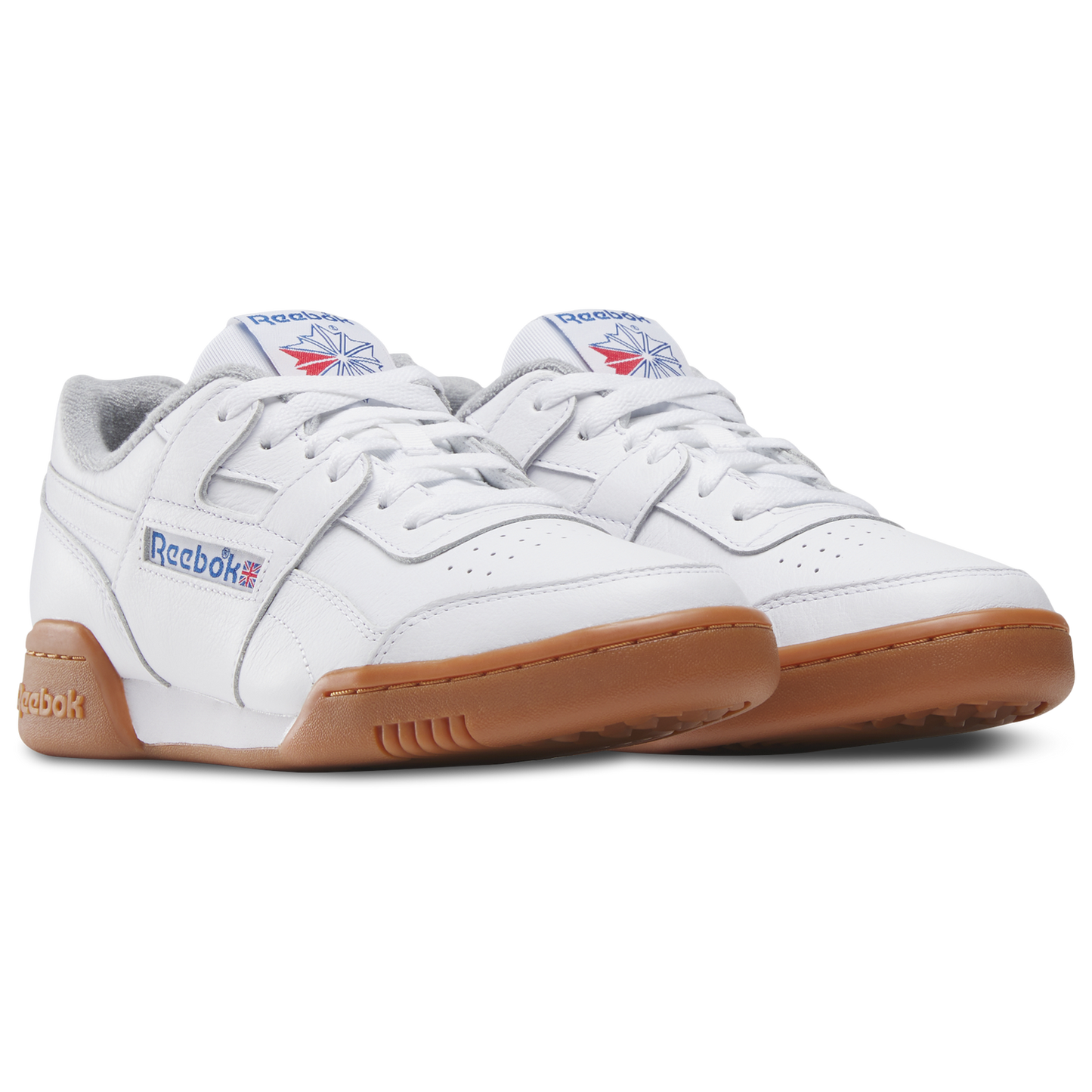 Reebok Workout Plus Leather - Men's - White/Vector Red/Vector Blue