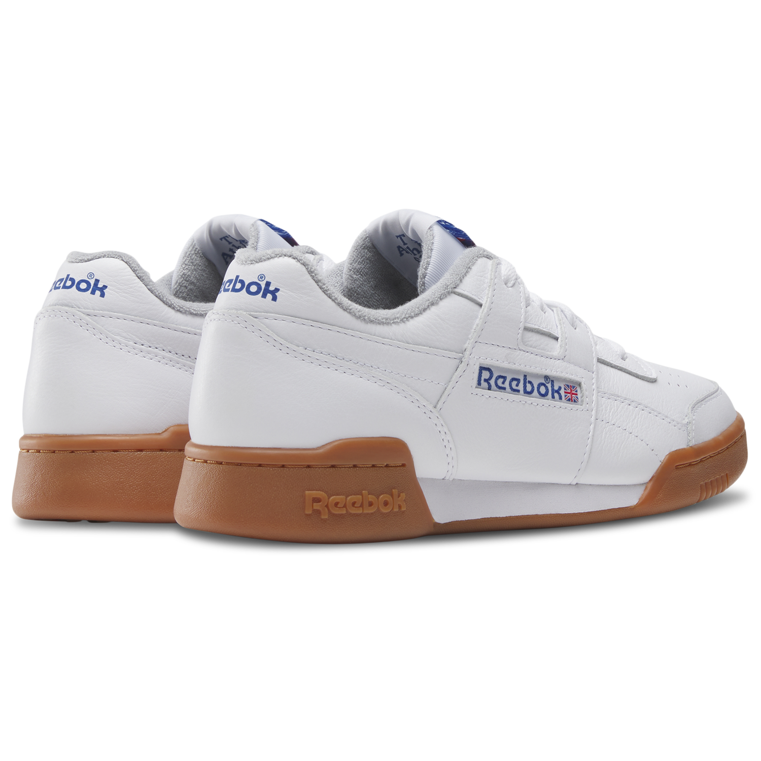 Reebok Workout Plus Leather - Men's - White/Vector Red/Vector Blue