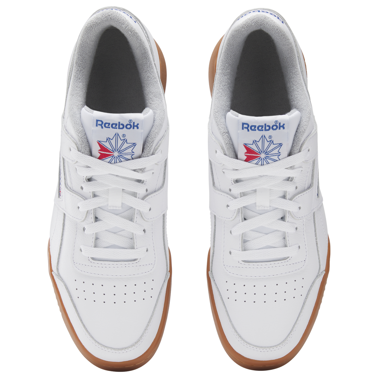 Reebok Workout Plus Leather - Men's - White/Vector Red/Vector Blue
