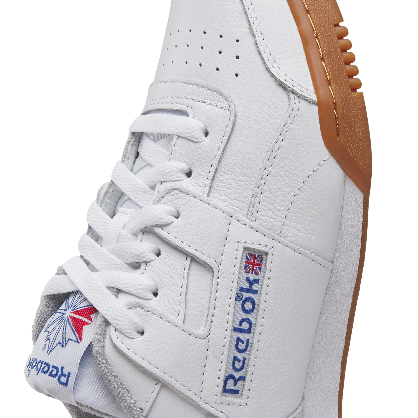 Reebok Workout Plus Leather - Men's - White/Vector Red/Vector Blue