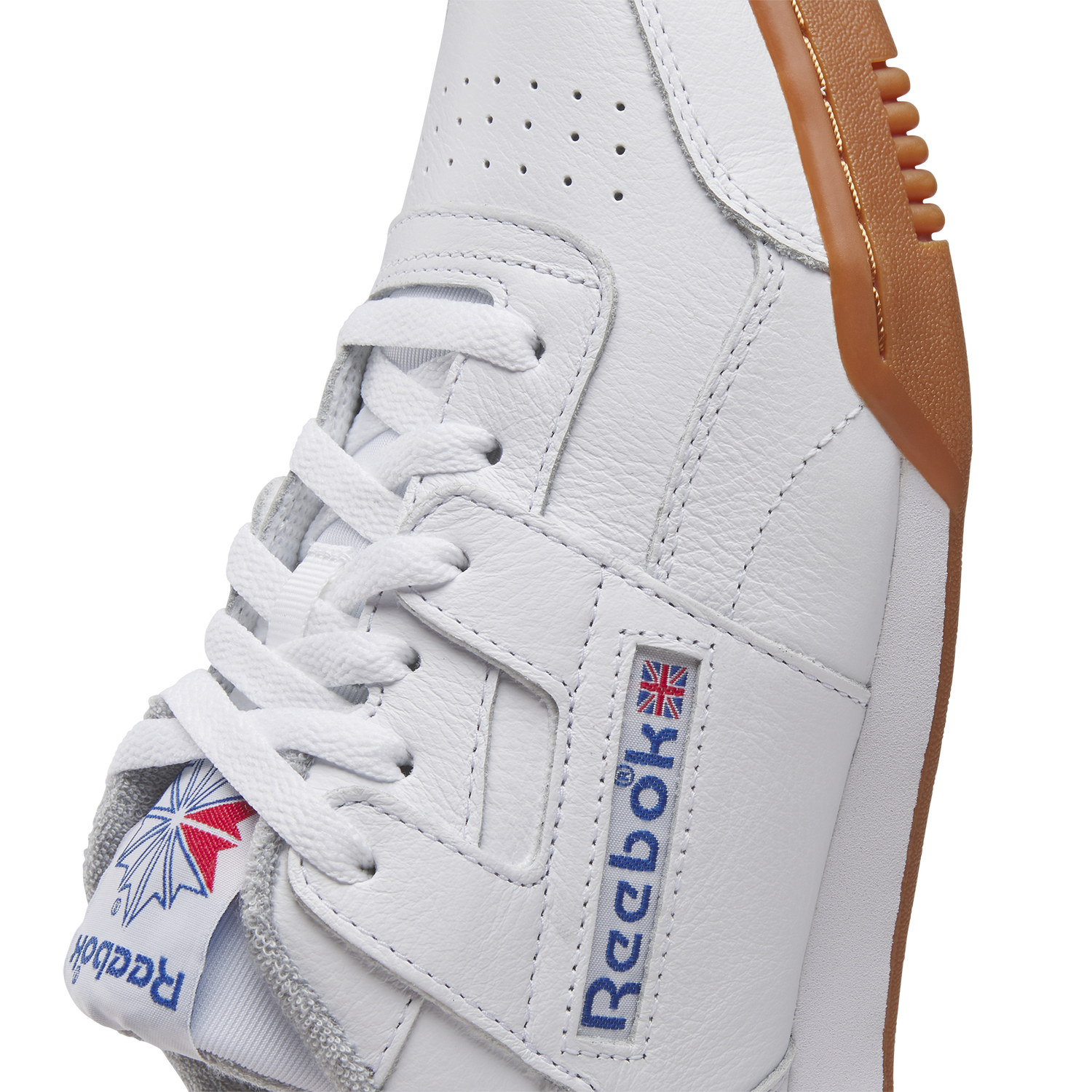 Reebok Workout Plus Leather - Men's - White/Vector Red/Vector Blue