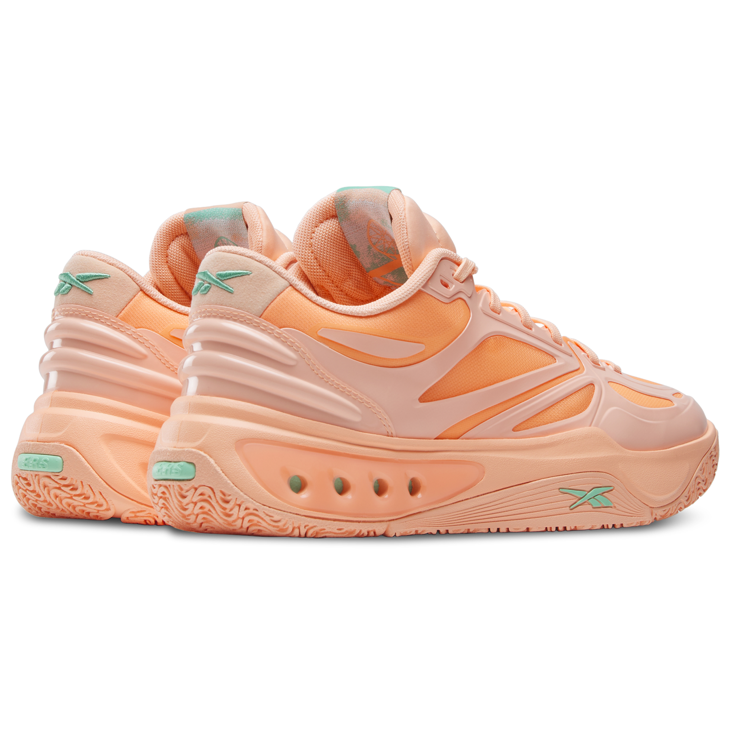 Reebok Engine A - Men's - Future Peach/Future Peach/Atomic Aqua