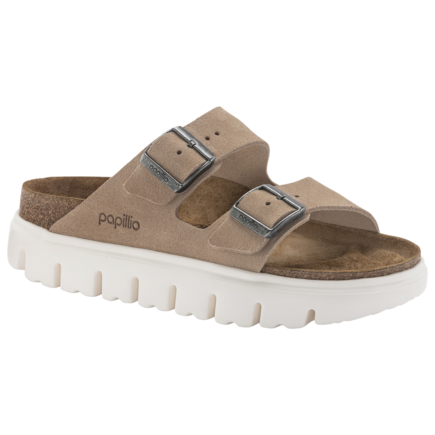 Birkenstock Arizona Chunky - Women's - Warm Sand/White