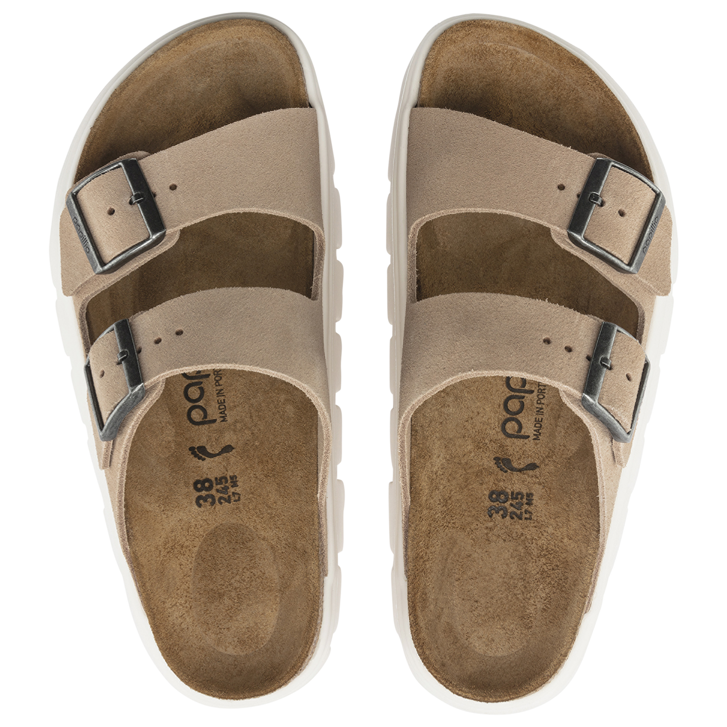 Birkenstock Arizona Chunky - Women's - Warm Sand/White