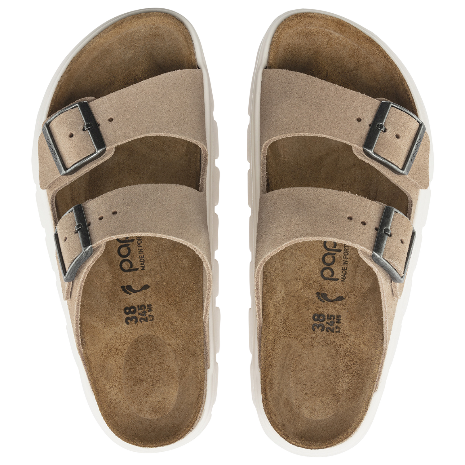 Birkenstock Arizona Chunky - Women's - Warm Sand/White