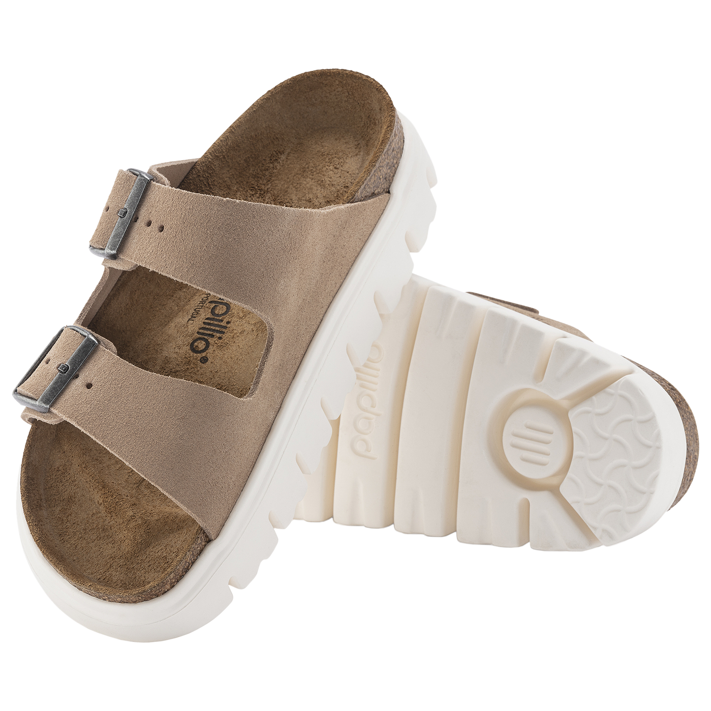 Birkenstock Arizona Chunky - Women's - Warm Sand/White