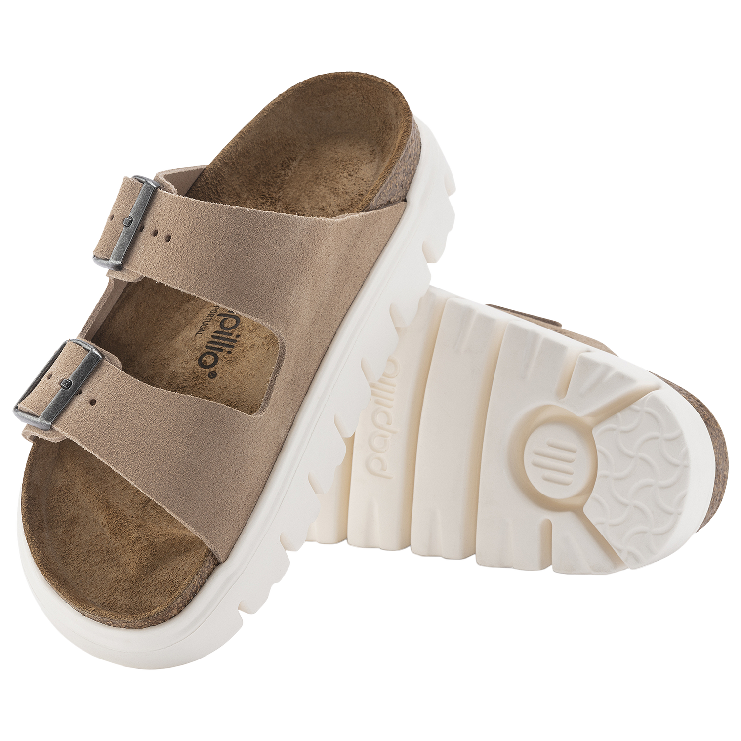 Birkenstock Arizona Chunky - Women's - Warm Sand/White