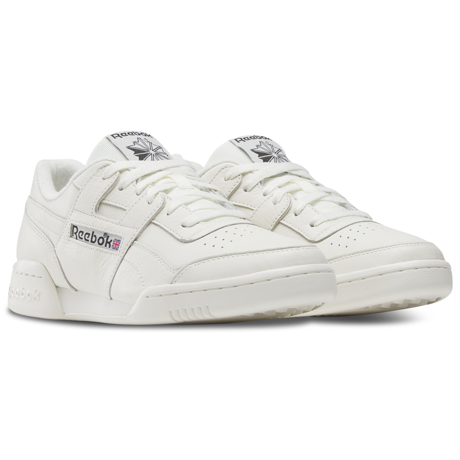 Reebok Workout Plus Leather - Men's - Chalk/Chalk/Black
