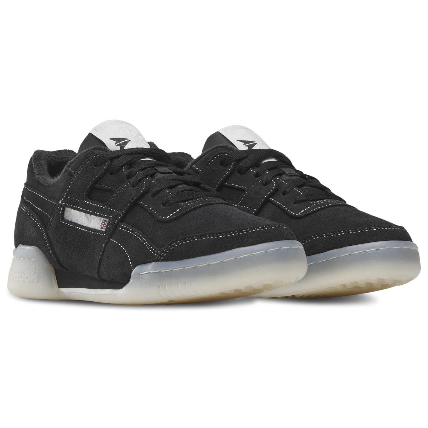 Reebok Workout Plus Suede - Men's - Black/Alabaster/Chalk