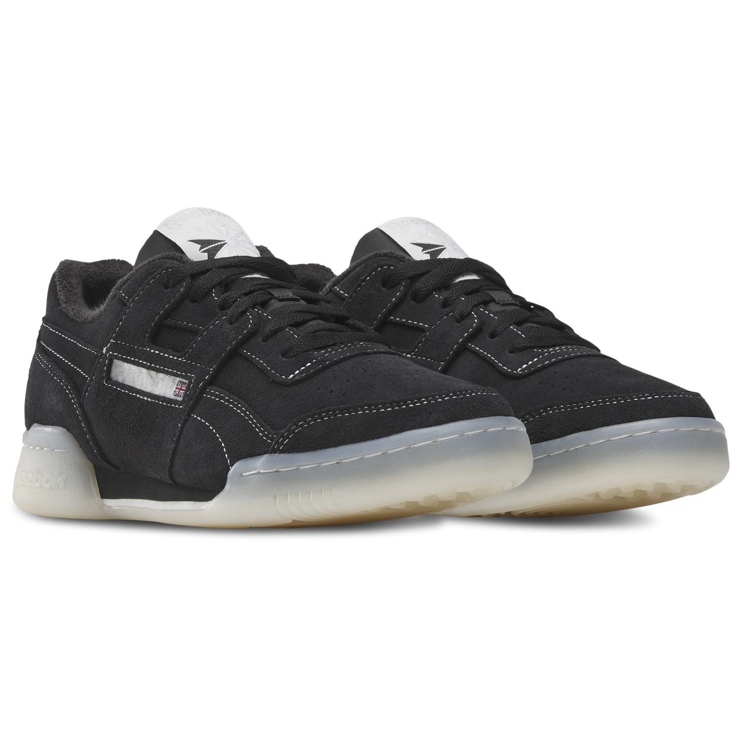 Reebok Workout Plus Suede - Men's - Black/Alabaster/Chalk