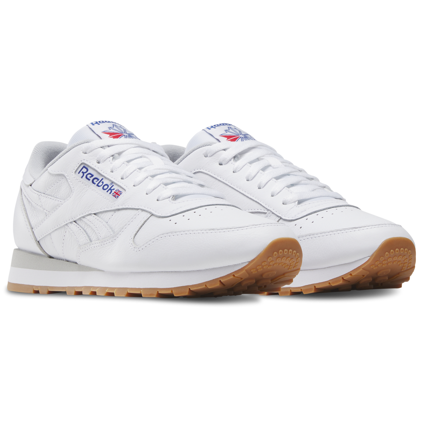 Reebok Classic Leather - Men's - Footwear White/Blue/Gum