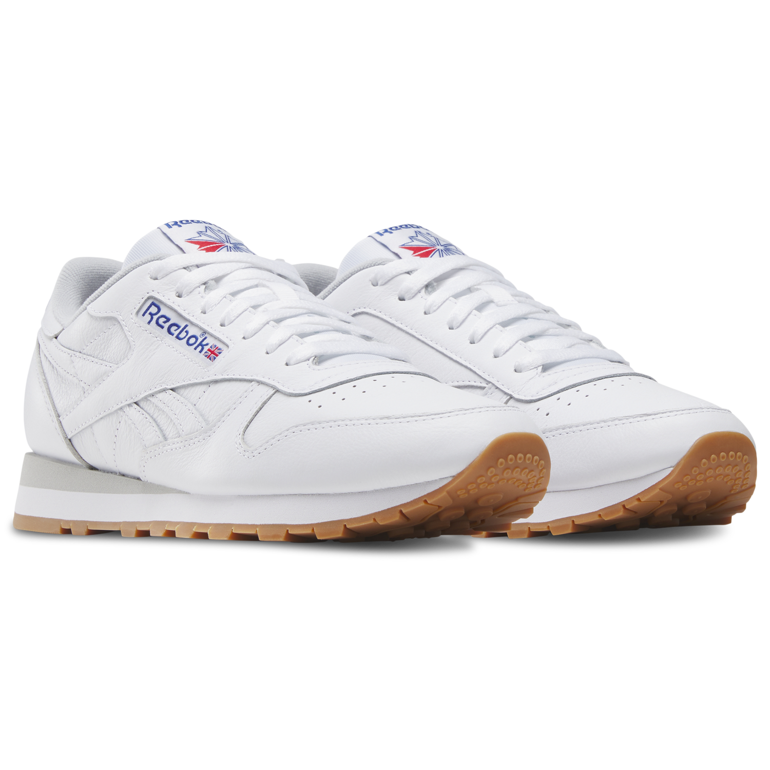 Reebok Classic Leather - Men's - Footwear White/Blue/Gum