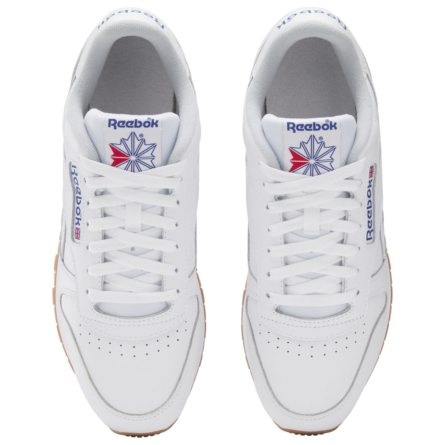 Reebok Classic Leather - Men's - Footwear White/Blue/Gum