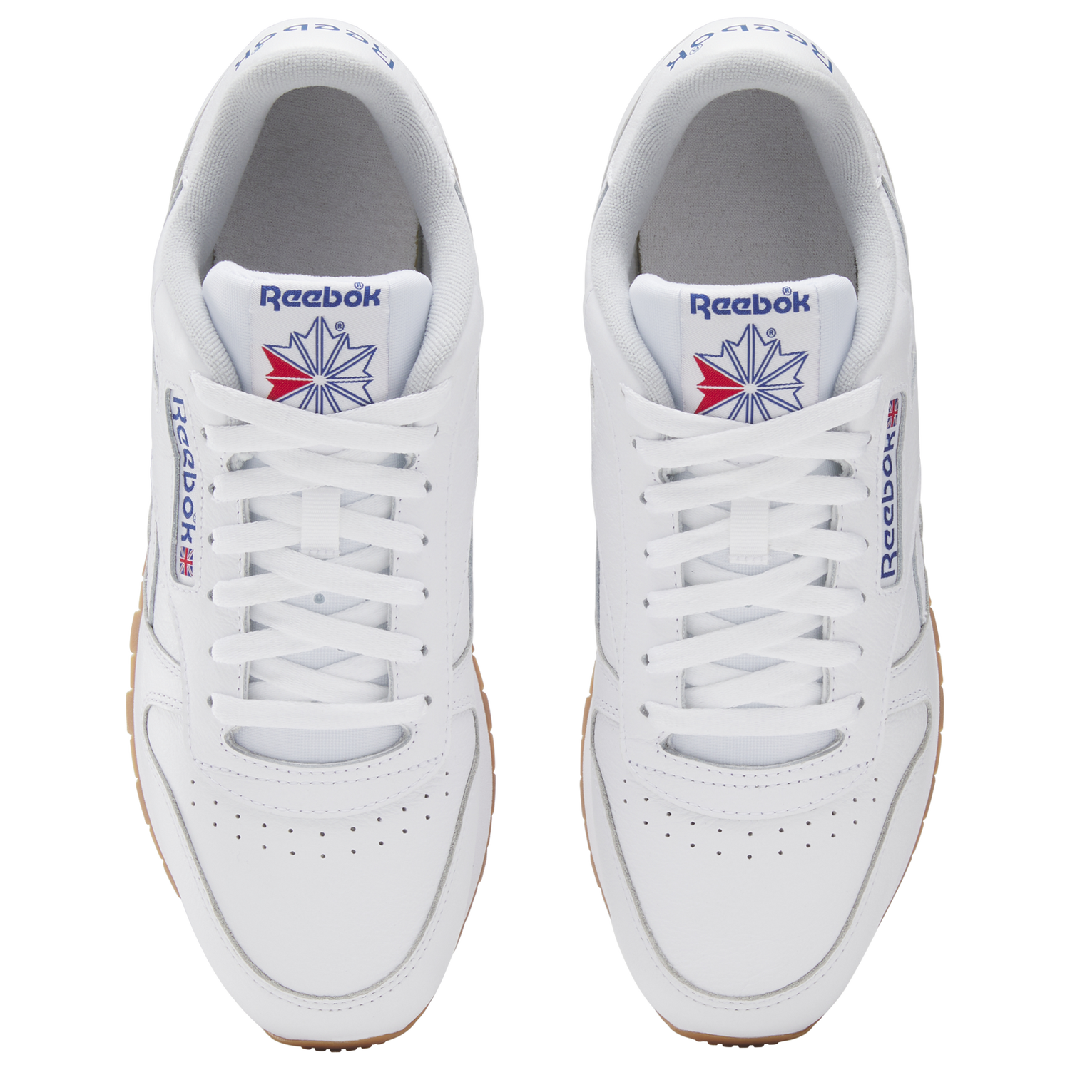 Reebok Classic Leather - Men's - Footwear White/Blue/Gum