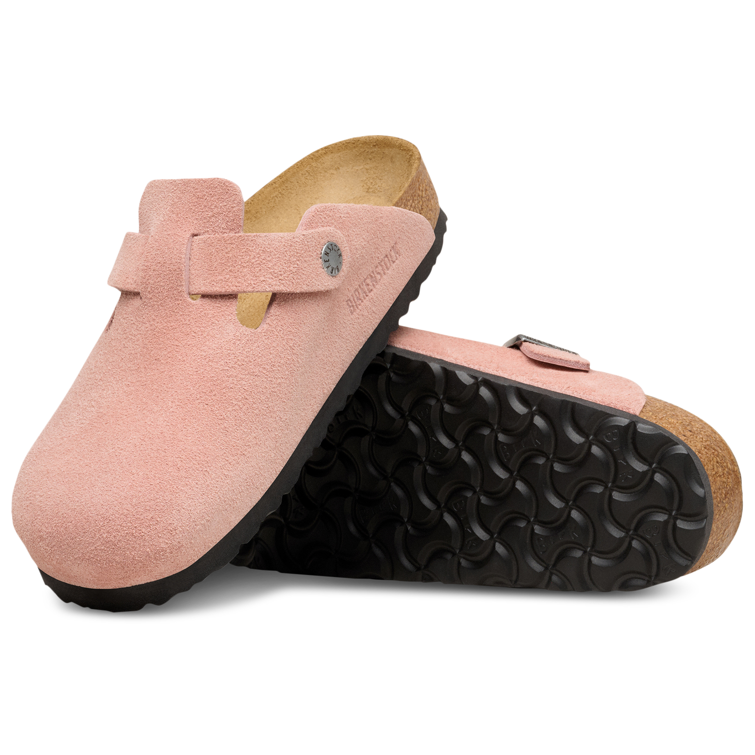 Birkenstock Boston - Women's - Brown/Pink
