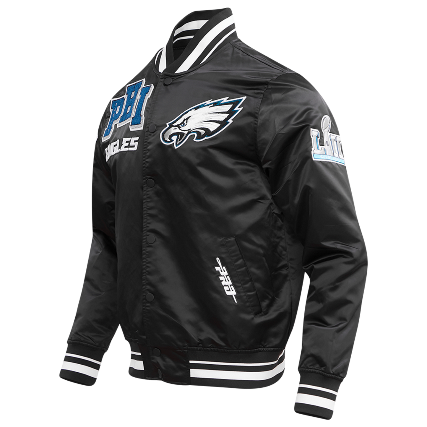 Pro Standard PHILADELPHIA EAGLES SATIN JACKET - Men's - Black